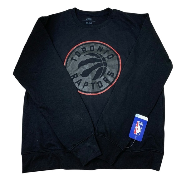 NBA Raptors Sweatshirt crewneck spell out Medium - Picture 1 of 4